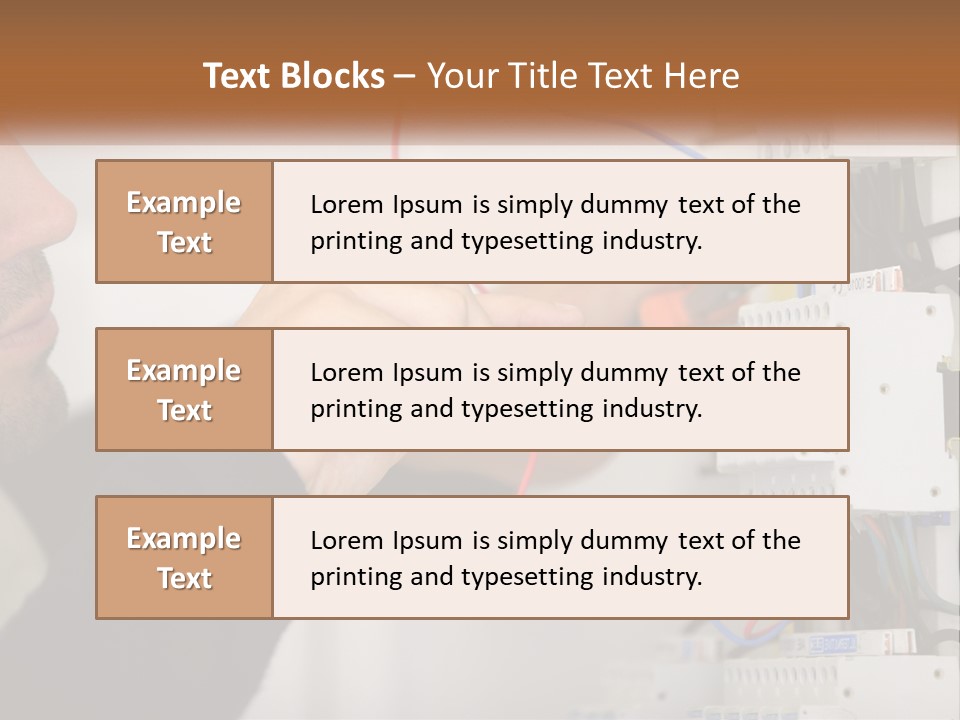 System Conditioner Electricity PowerPoint Template