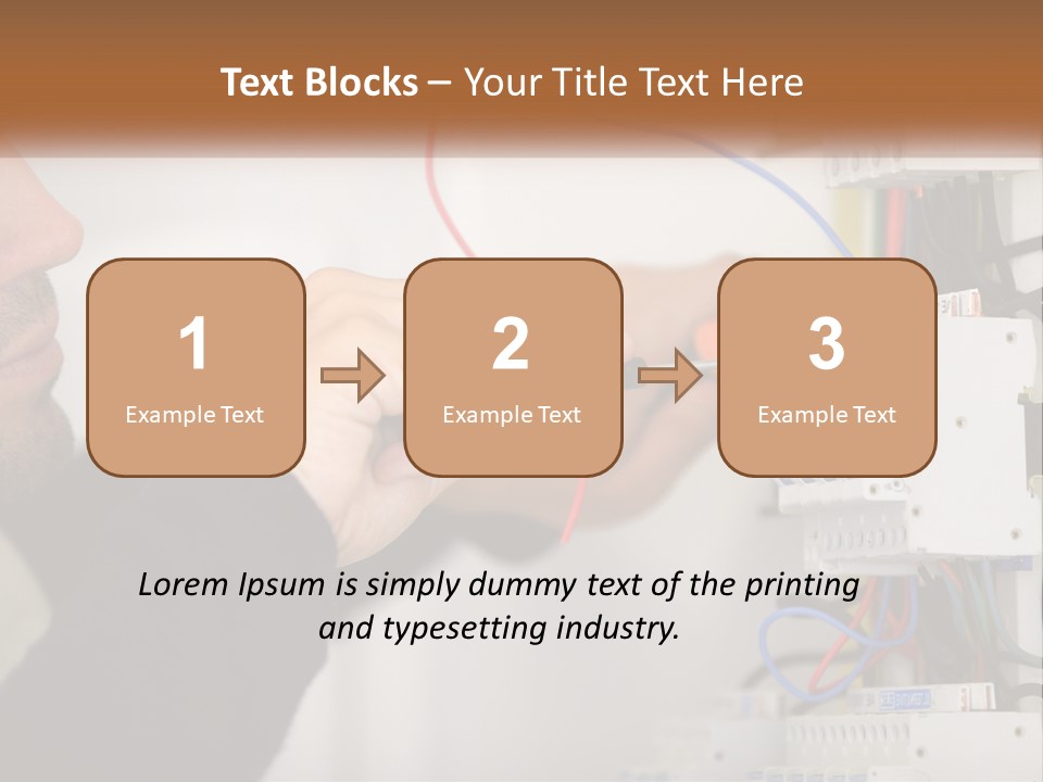 System Conditioner Electricity PowerPoint Template