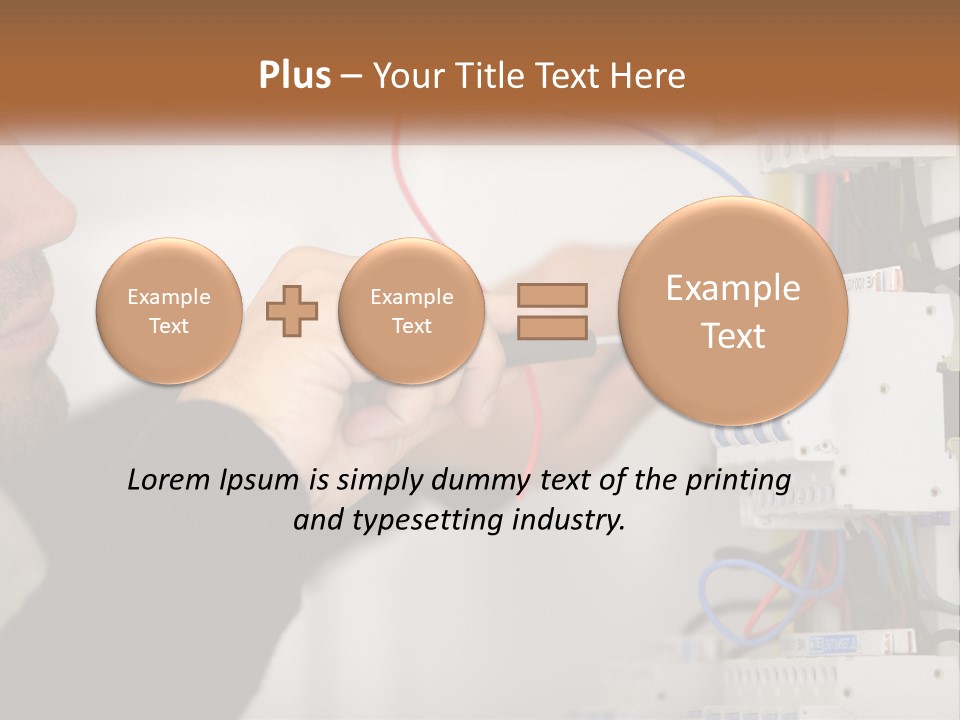 System Conditioner Electricity PowerPoint Template