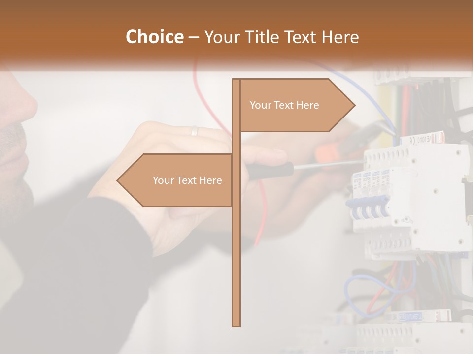 System Conditioner Electricity PowerPoint Template