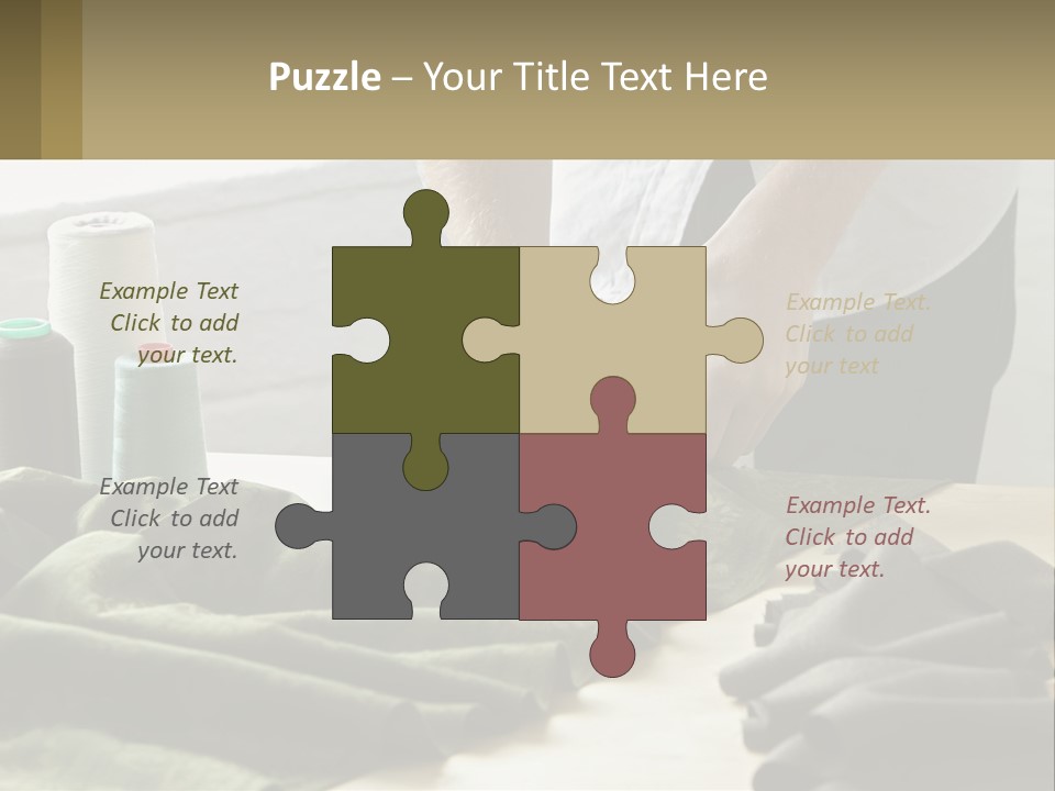 Electric Unit White PowerPoint Template