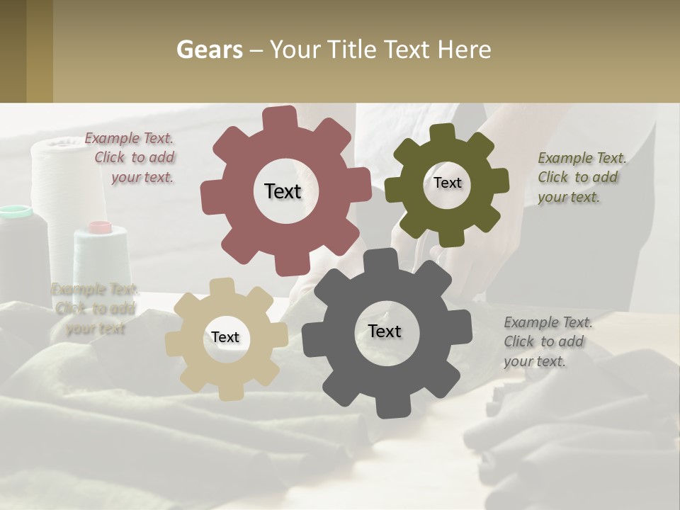 Electric Unit White PowerPoint Template