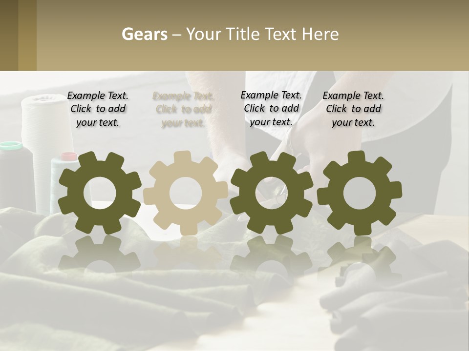 Electric Unit White PowerPoint Template