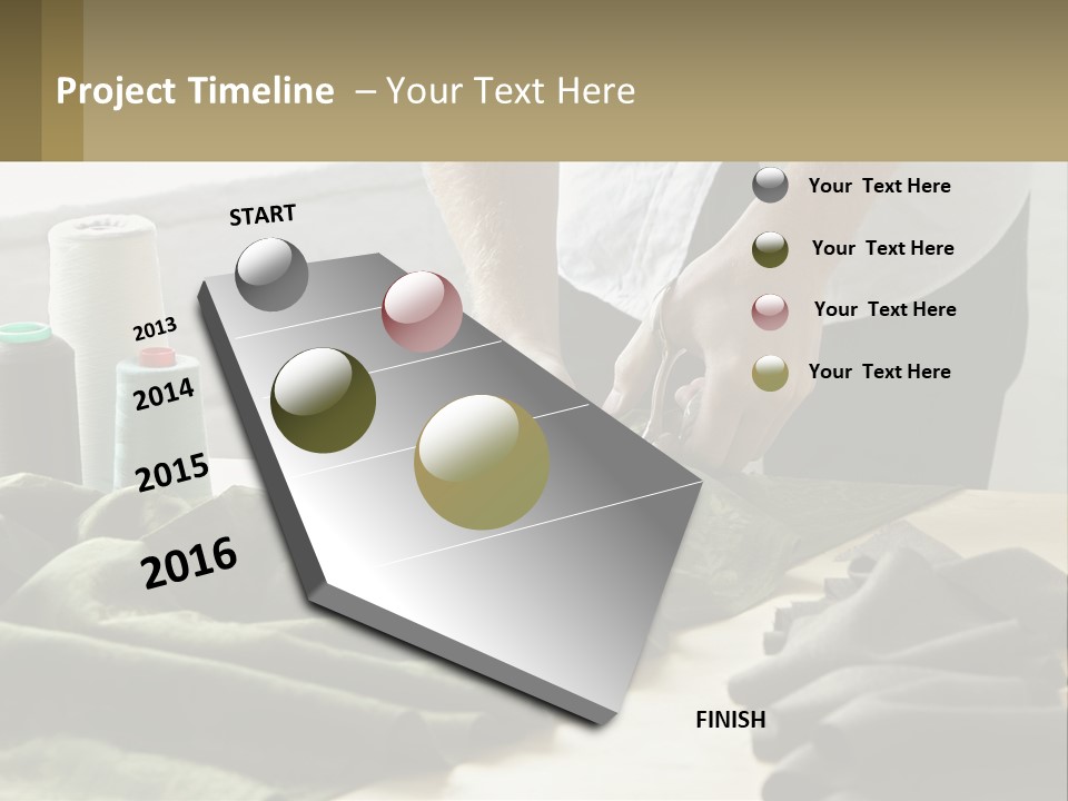 Electric Unit White PowerPoint Template