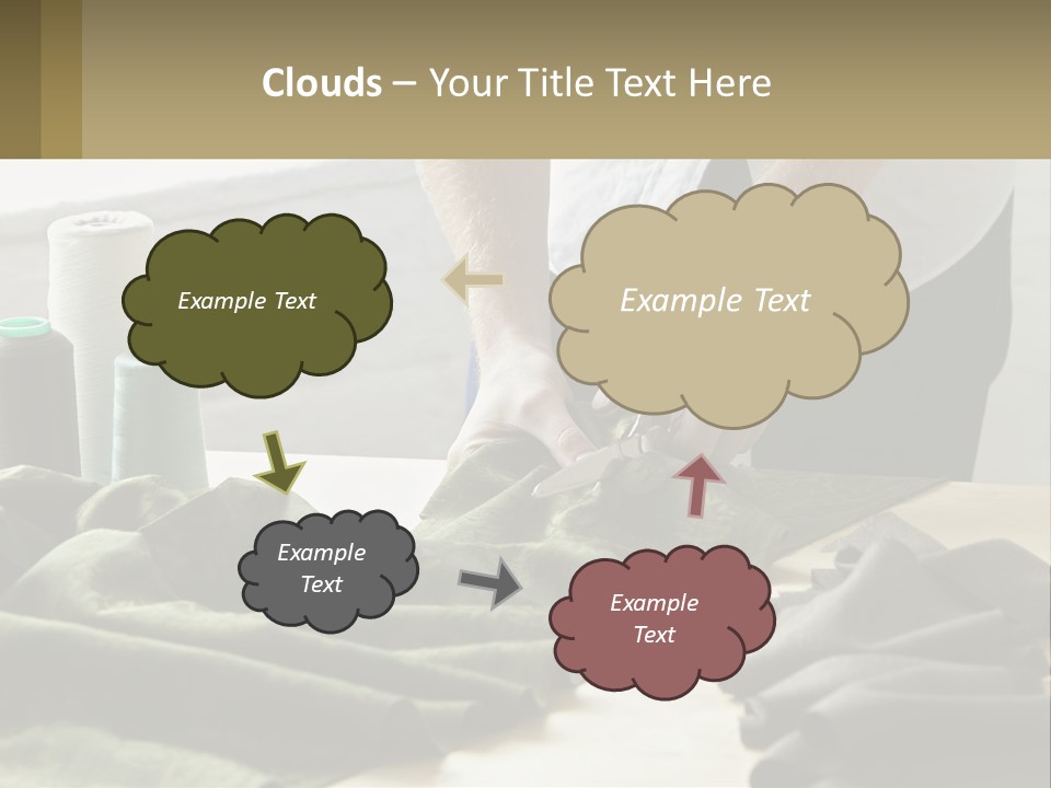 Electric Unit White PowerPoint Template