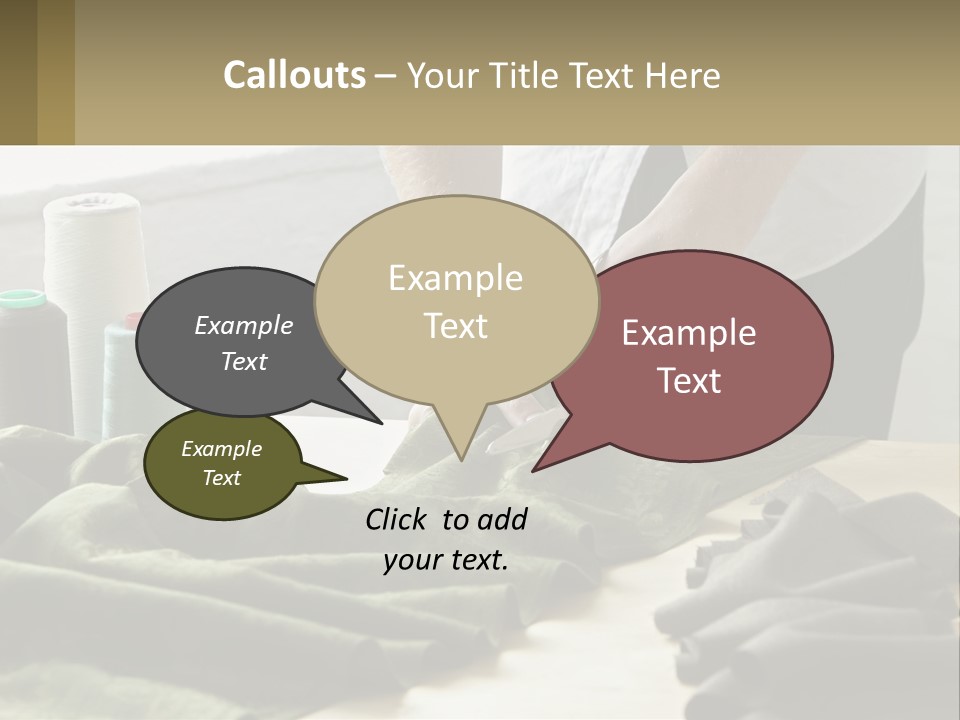 Electric Unit White PowerPoint Template
