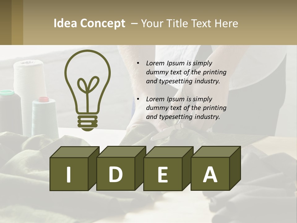 Electric Unit White PowerPoint Template