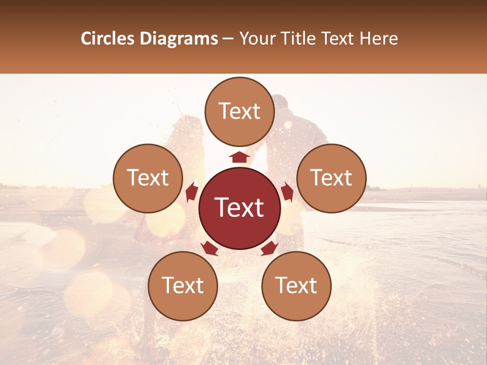 Electric Air Temperature PowerPoint Template