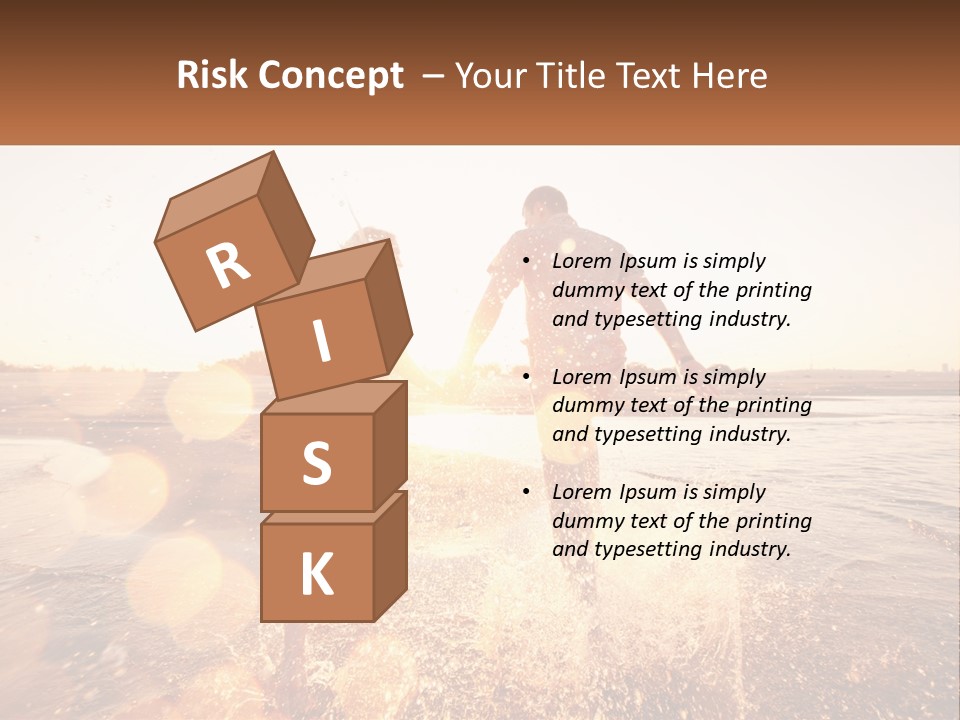Electric Air Temperature PowerPoint Template