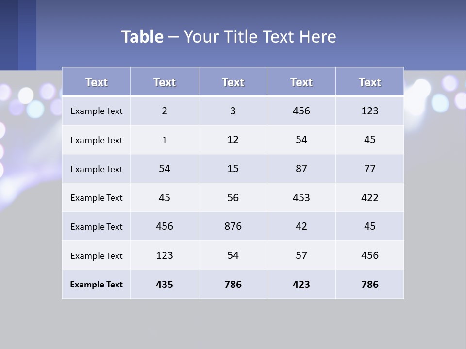 Part Power Condition PowerPoint Template