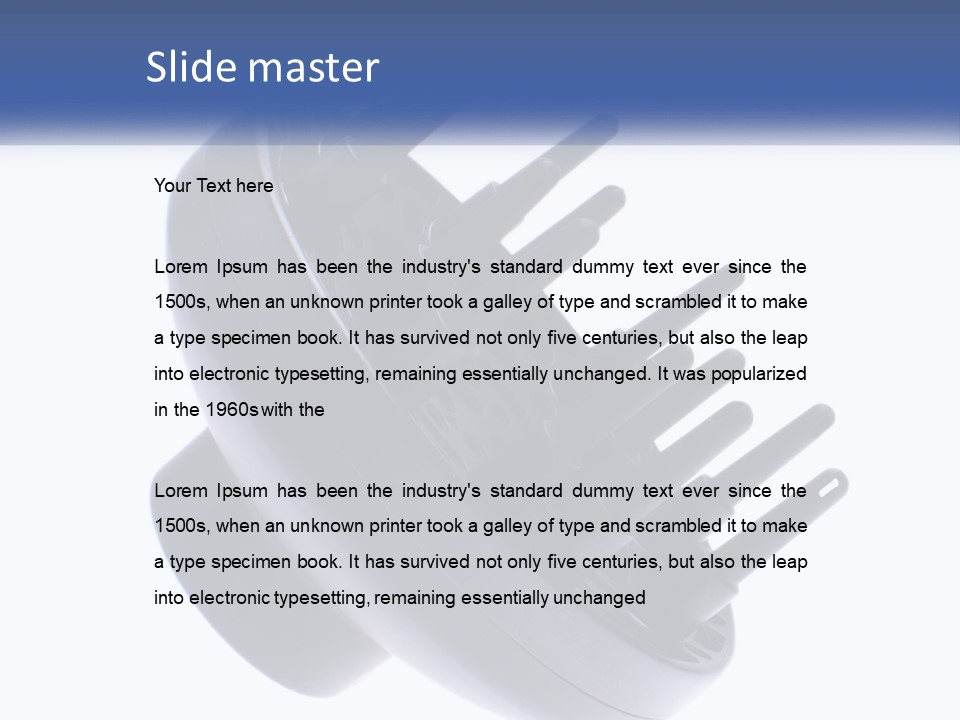 Equipment Unit System PowerPoint Template
