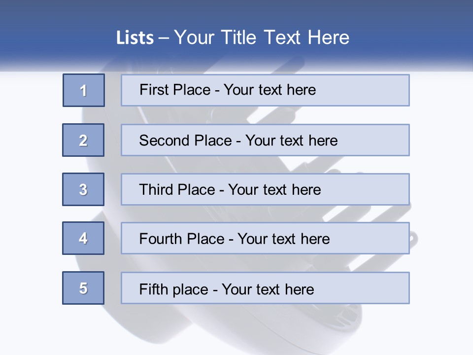 Equipment Unit System PowerPoint Template