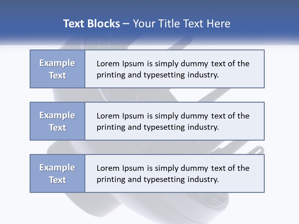 Equipment Unit System PowerPoint Template