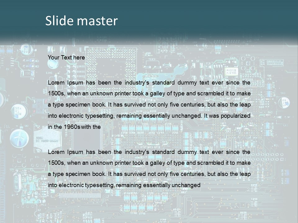 Cold Electricity Switch PowerPoint Template