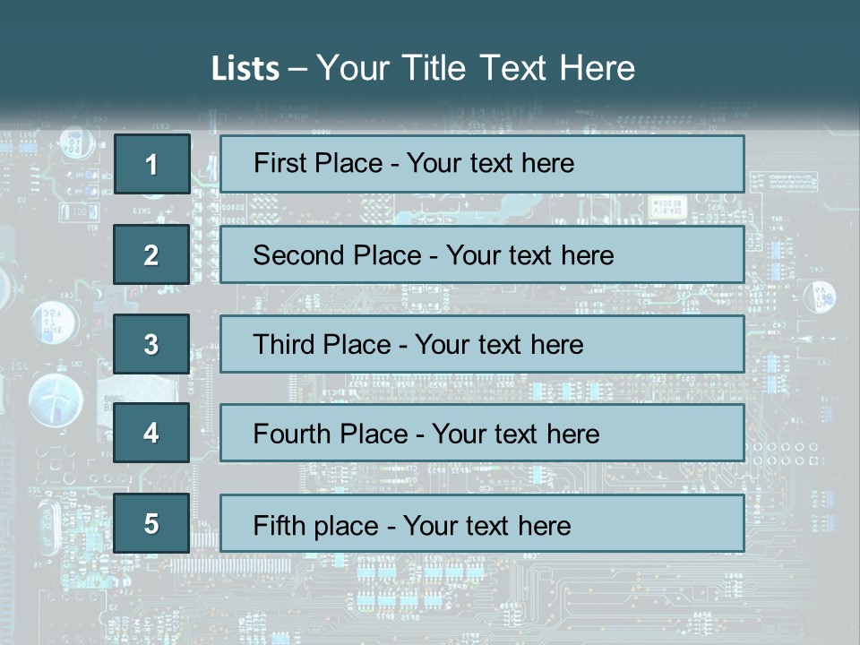 Cold Electricity Switch PowerPoint Template