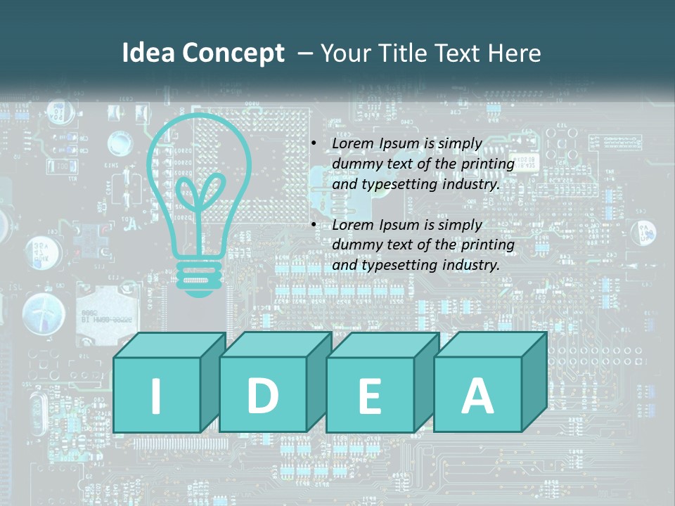 Cold Electricity Switch PowerPoint Template