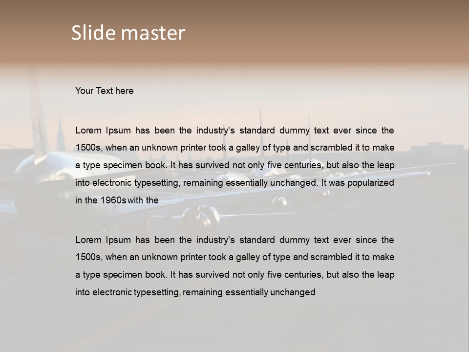 Industry Climate White PowerPoint Template