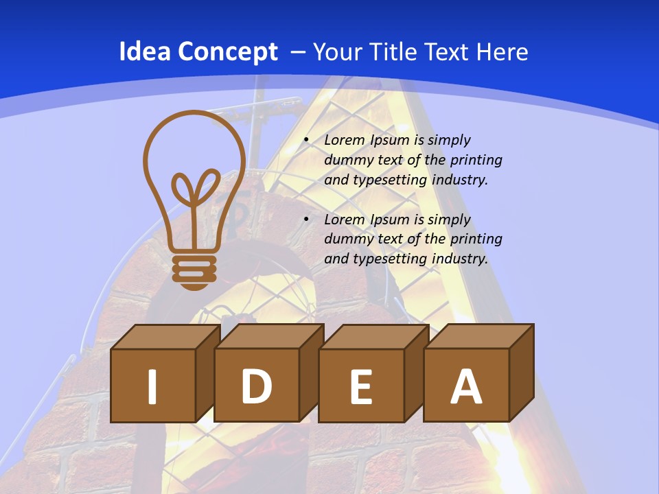 Climate House Heat PowerPoint Template