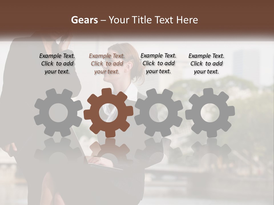 Air White Industry PowerPoint Template