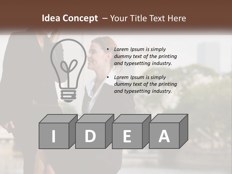 Air White Industry PowerPoint Template