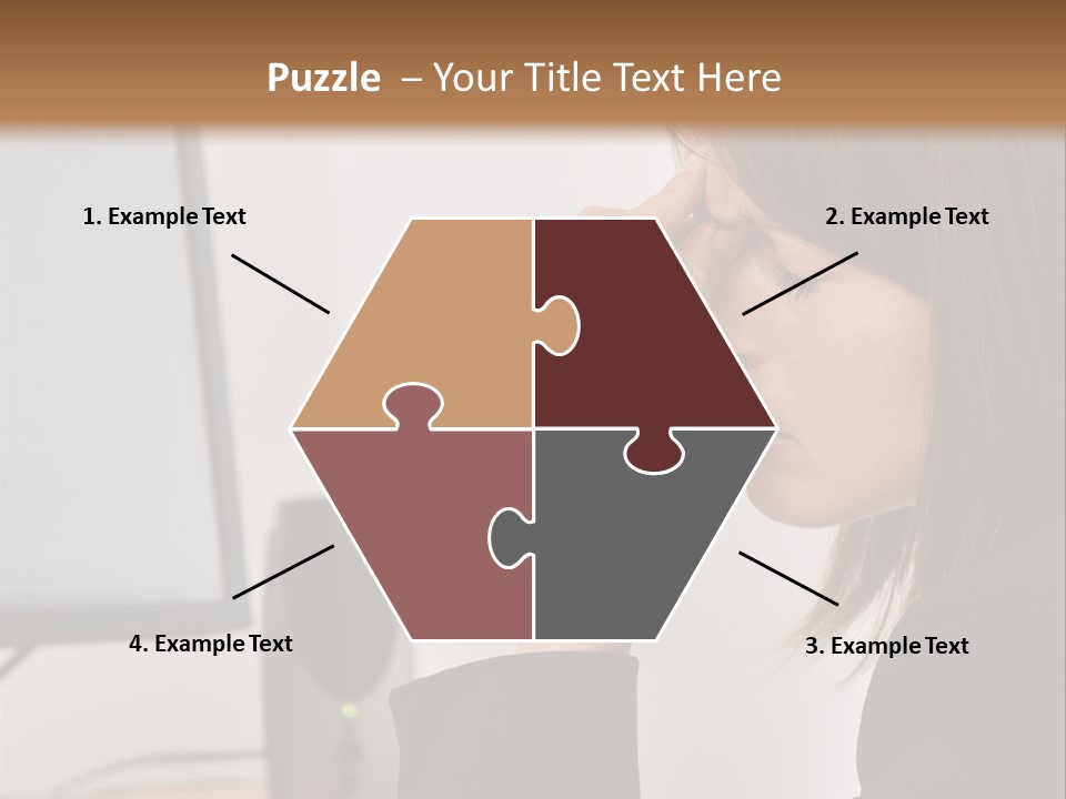 Heat Part White PowerPoint Template