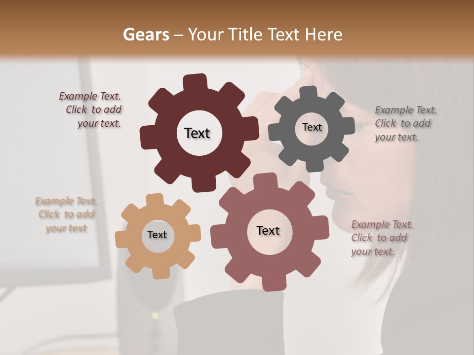 Heat Part White PowerPoint Template