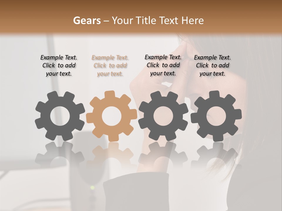 Heat Part White PowerPoint Template