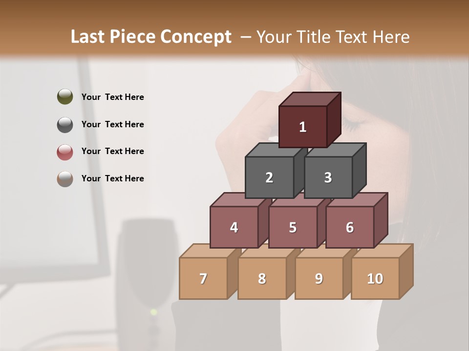 Heat Part White PowerPoint Template