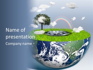 Climate Air Cold PowerPoint Template
