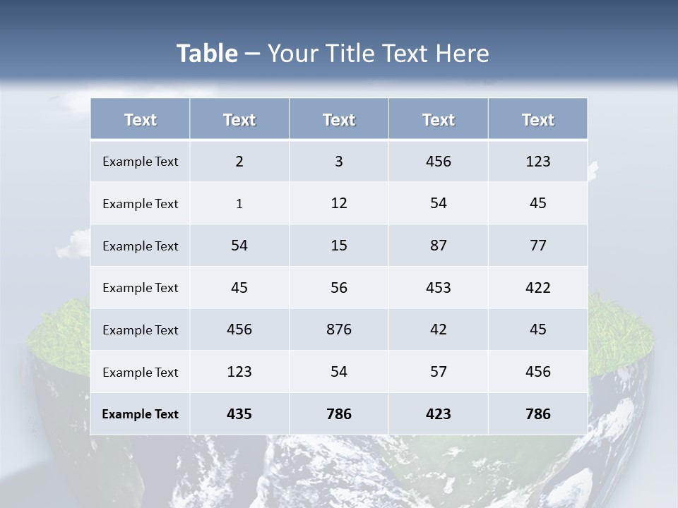 Climate Air Cold PowerPoint Template