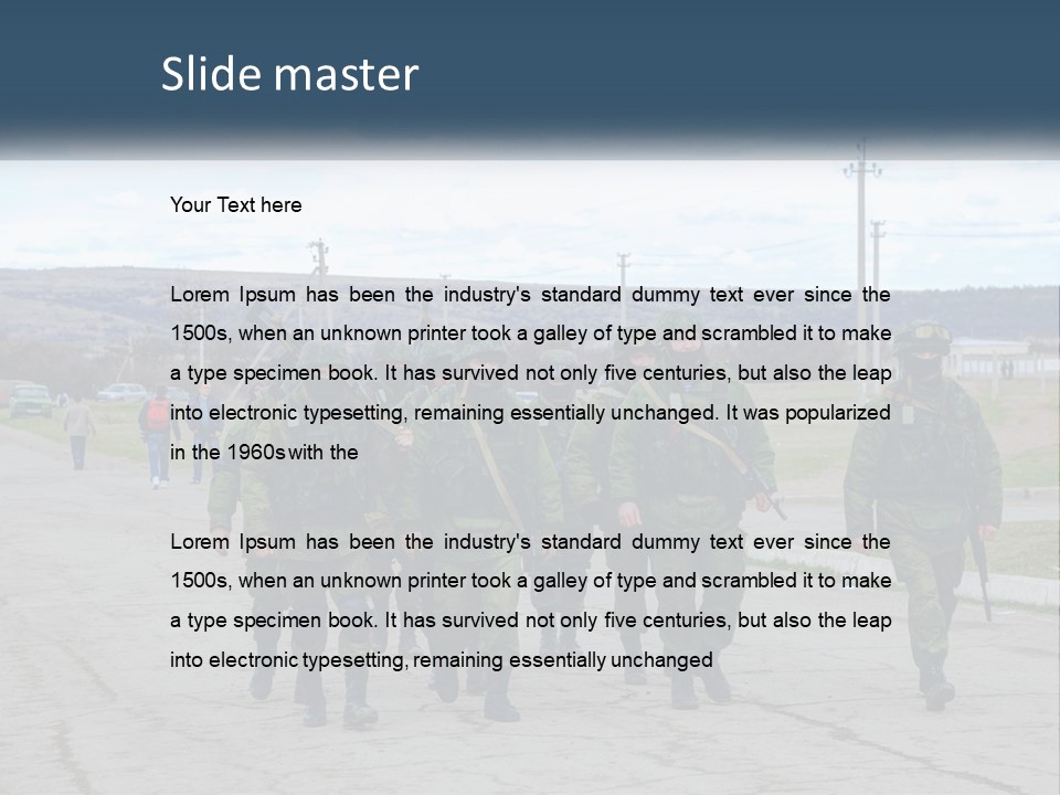 White Cooling House PowerPoint Template