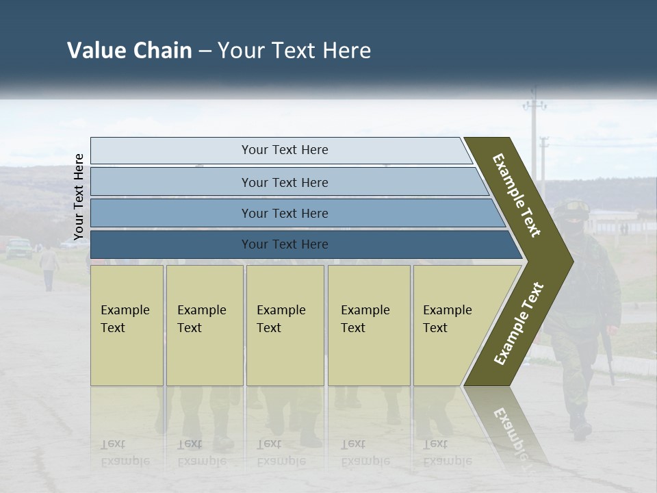 White Cooling House PowerPoint Template