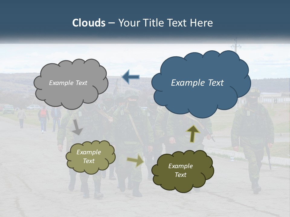 White Cooling House PowerPoint Template