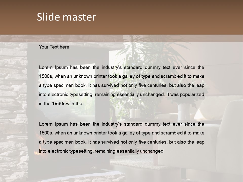 Climate White Equipment PowerPoint Template