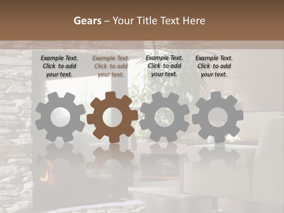 Climate White Equipment PowerPoint Template