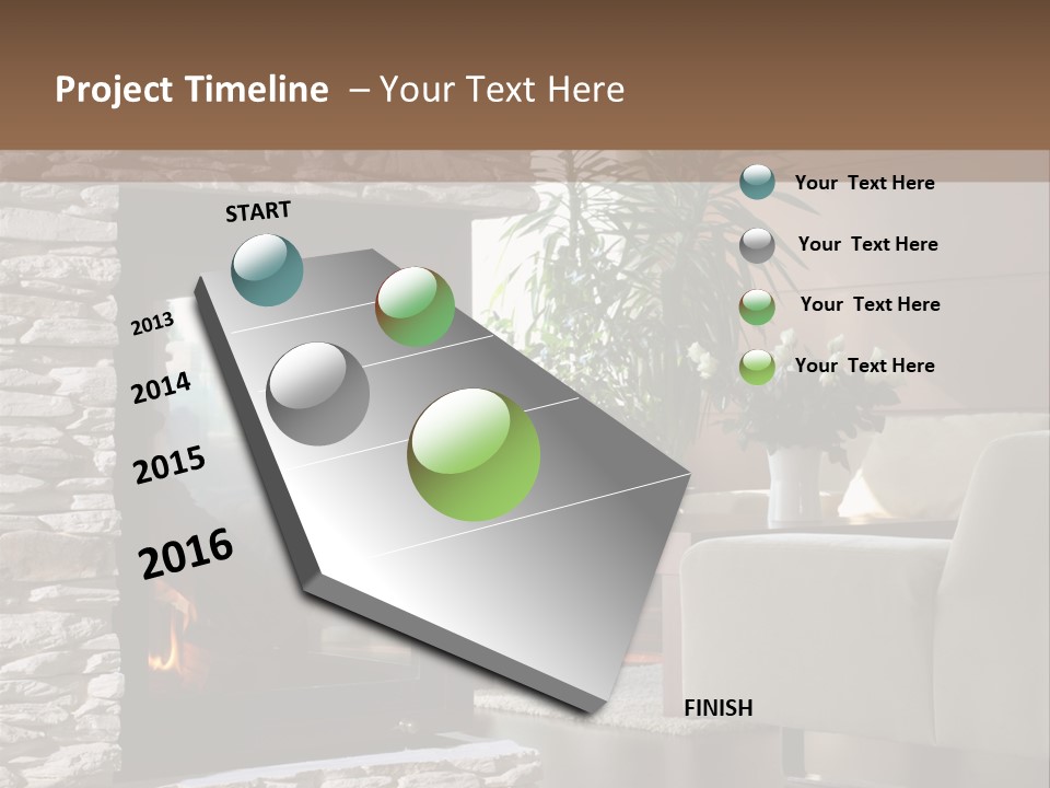 Climate White Equipment PowerPoint Template