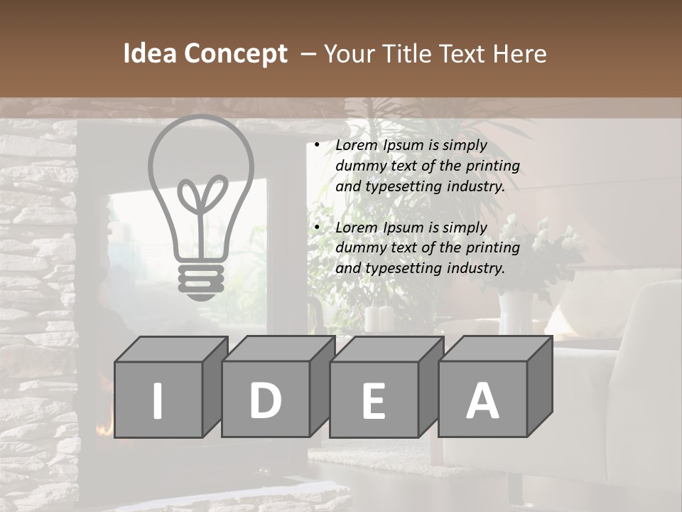 Climate White Equipment PowerPoint Template