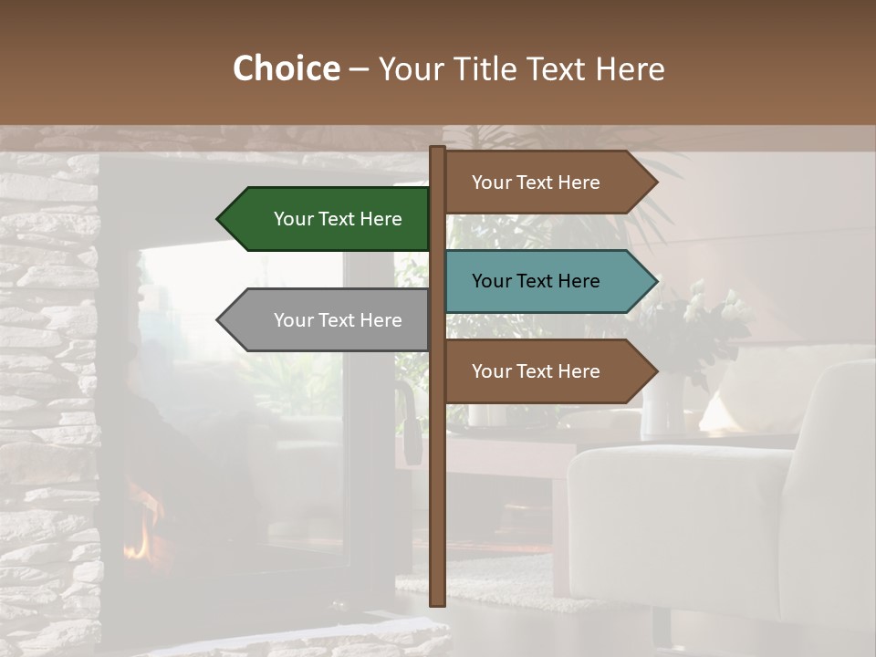 Climate White Equipment PowerPoint Template