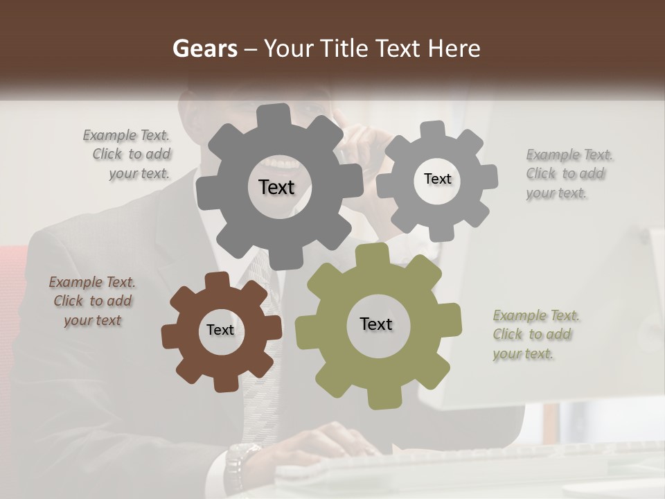 Technology Unit Part PowerPoint Template