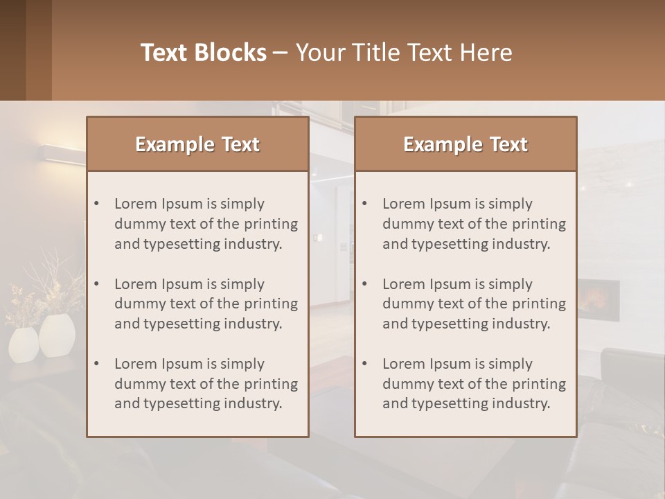 Condition Home Power PowerPoint Template