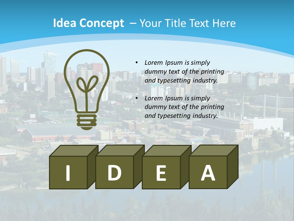Air Temperature House PowerPoint Template
