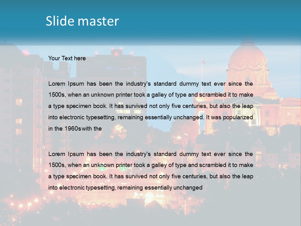 Industry Power Ventilation PowerPoint Template