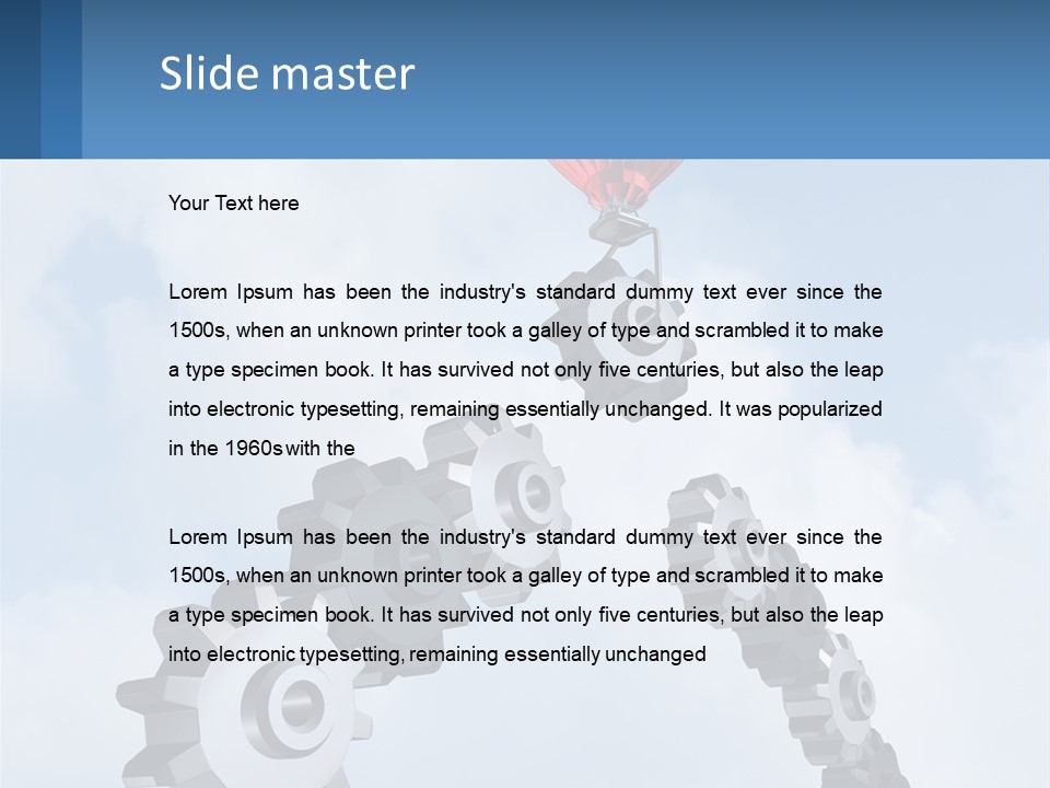 Cold Electricity Air PowerPoint Template