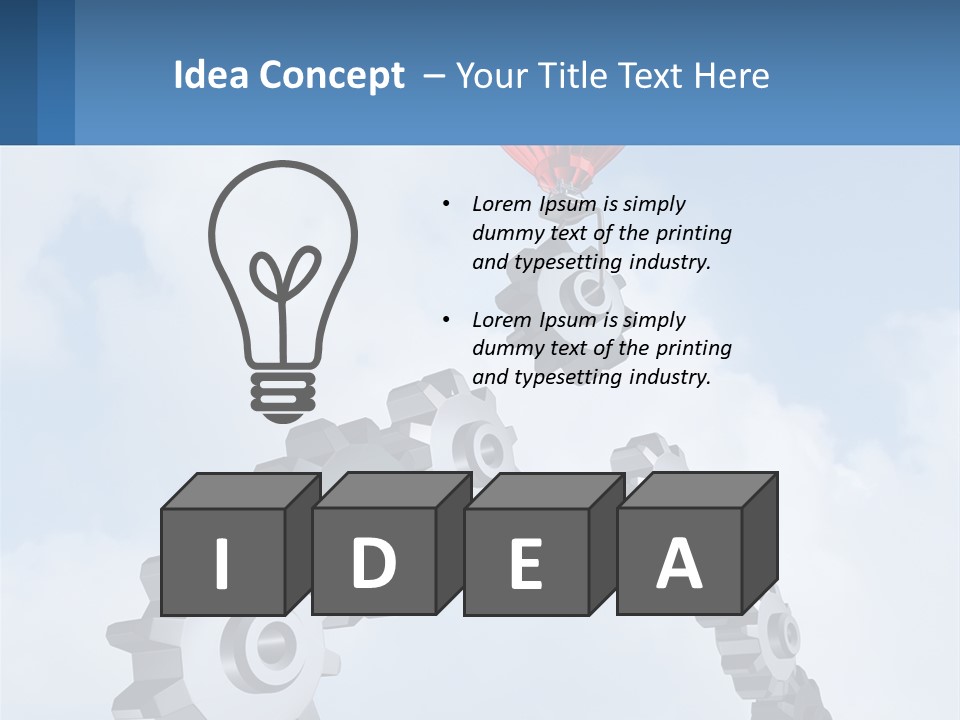 Cold Electricity Air PowerPoint Template