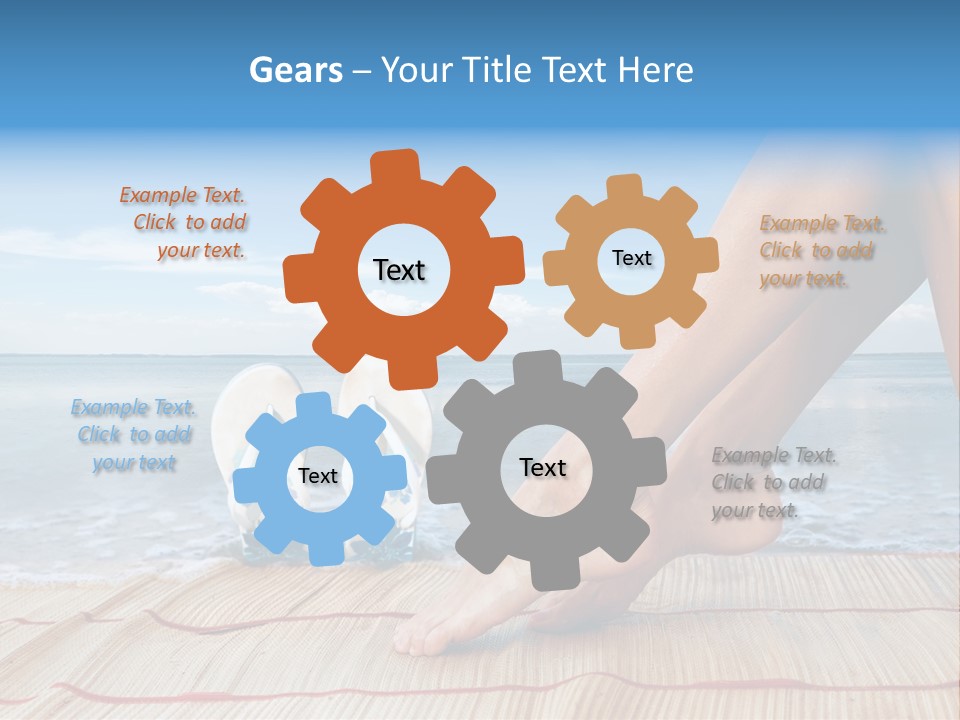 Conditioner Air White PowerPoint Template