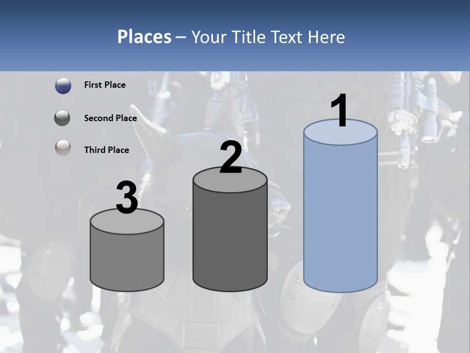 White Unit Power PowerPoint Template