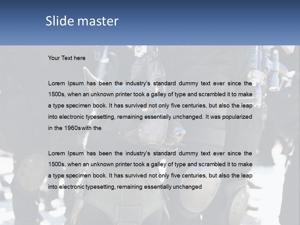 White Unit Power PowerPoint Template