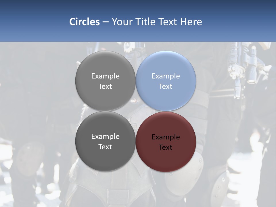 White Unit Power PowerPoint Template