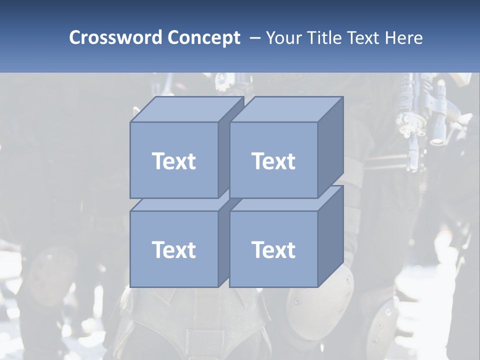 White Unit Power PowerPoint Template