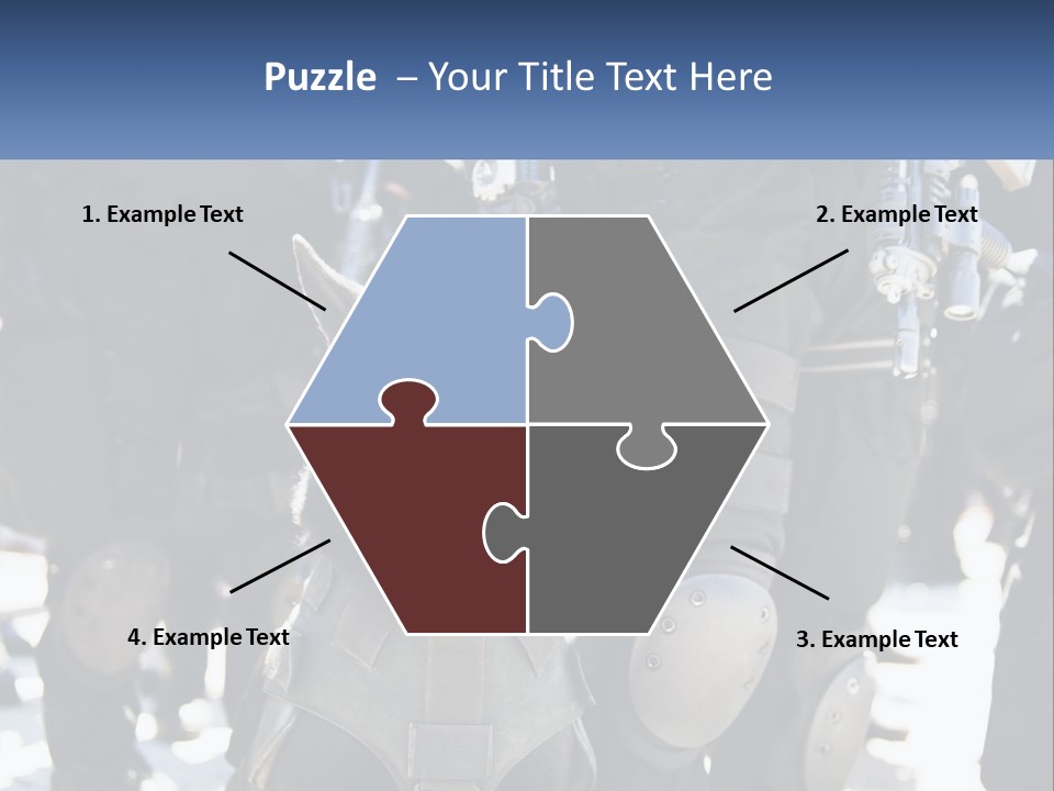 White Unit Power PowerPoint Template